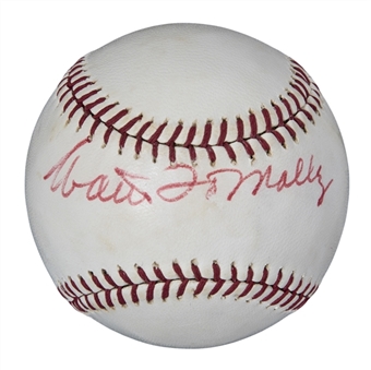Walter OMalley Single Signed Baseball (JSA)